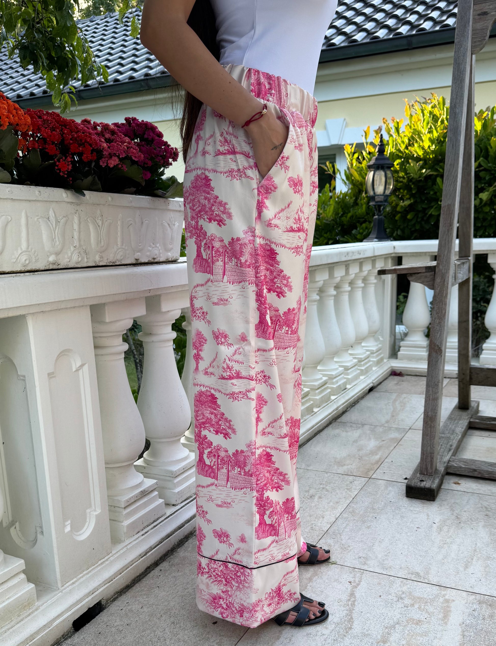 Pantalon Sauvage - Pink&White